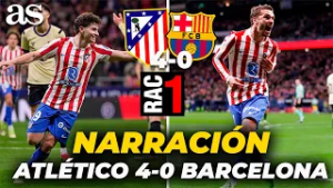 La NARRACIÓN de RAC-1 del ATLÉTICO DE MADRID 4-0 FC BARCELONA | Copa del Rey
