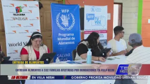 Entregan alimentos a 332 familias afectadas por inundaciones en Villa Neem de La Ceiba