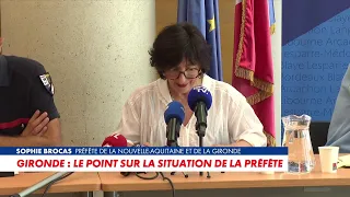 Sophie Brocas: "The fire is contained, with the exception of two hot spots"