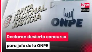 JNJ declares the contest to choose the new head of ONPE void
