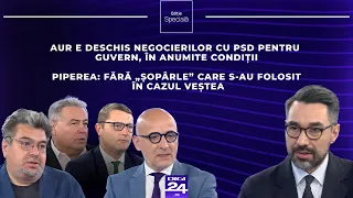 Ediție specială. AUR e deschis negocierilor cu PSD pentru guvern, în anumite condiții