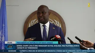 Chapo leva à ONU mensagem de paz, diálogo e combate ao terrorismo #ONU @MiramarNews