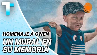 TRIBUTE TO OWEN: His FAMILY REMEMBERED him with a BALLOON RELEASE and a MURAL