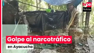 Two cocaine laboratories destroyed and tons of supplies seized in Ayacucho
