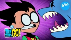 Teen Titans Go! | Líos de tiburones, entrenamiento raro y jaleos espeluznantes | Compilación | Boing