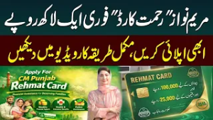 100000 Cash! | Rehmat Card Apply Karne Ka Tarika | Maryam Nawaz  Rehmat Card online Apply