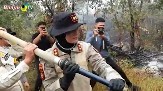 BUPATI BATOLA H. BAHRUL ILMI TURUN BANTU PADAMKAN KARHUTLA