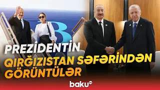 İlham Əliyevin Qırğız Respublikasına işgüzar səfərindən görüntülər - Baku TV