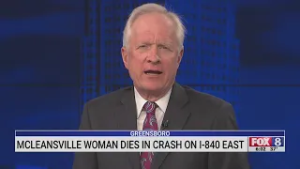 McLeansville woman dies after pickup truck hits exit sign, mower in Greensboro, police say