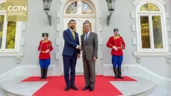 Chinese Foreign Minister Wang Yi meets with Montenegrin President Jakov Milatovic