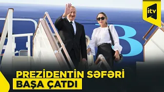Prezident İlham Əliyevin Qırğızıstana səfəri başa çatıb
