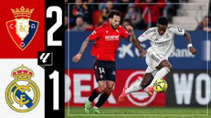 HIGHLIGHTS | Osasuna 2-1 Real Madrid | LaLiga