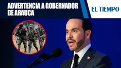 President Abelardo issues a stern warning to the governor of Arauca over illegal ties