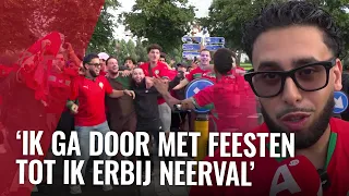Fans Marokko gaan van links naar rechts na winst op Oranje