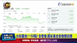 Taiwan Stocks Plummet 1,156 Points! FSC and National Financial Stabilization Fund Respond