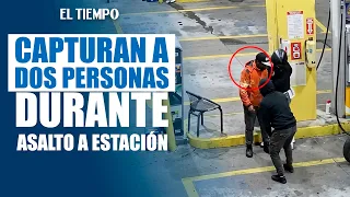 Capturan a dos personas en flagrancia durante asalto a estación de servicio en Suba | EL TIEMPO