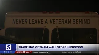 Traveling Vietnam Wall stops in Dickson