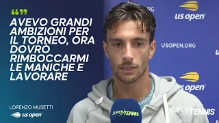 Lorenzo Musetti’s comments after his second-round loss to Dane Sweeny at the US Open