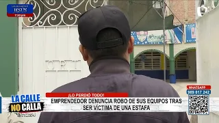 He lost everything! Entrepreneur reports equipment theft after falling victim to a scam
