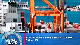 Brazilian exports to the US fall 13% after new tariffs | Jornal da Band