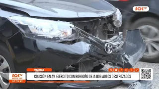 Trujillo: Collision at Ejército and Borgoño leaves cars destroyed
