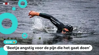 Olympic swimming champion swims 270 kilometers for charity