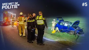 Voetbalsupporters naar huis gestuurd, man rijdt onder invloed auto kapot | Mee met de Politie #5