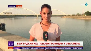 Normalizovan saobraćaj na Beogradskom keju u Novom Sadu