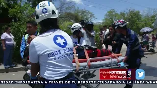 Woman struck by motorcyclist near the La Sirena junction in Estelí city