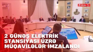 2 Günəş Elektrik Stansiyası üzrə müqavilələr imzalandı