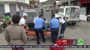 Una persona resultó lesionada en los semáforos de Enabas de la ciudad de Estelí.