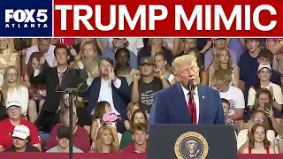 Student mimics Donald Trump gestures at speech | FOX 5 News