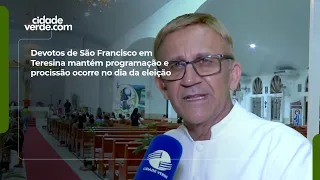 Saint Francis devotees in Teresina keep schedule and procession takes place on election day