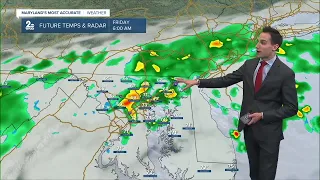Tracking showers late Thursday into Friday morning