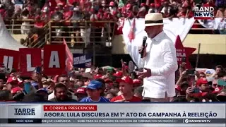 Assista ao discurso de Lula no 1° ato da campanha à reeleição