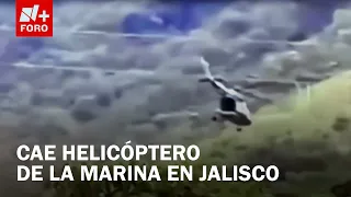 This was the exact moment a Navy helicopter crashed in Jalisco