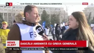 TRANSMISIUNE DE LA PROTESTUL PROFESORILOR DIN PIAȚA VICTORIEI_Știri B1TV_4 febr. 2026