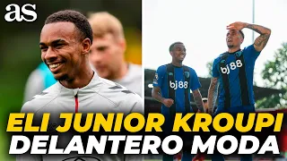 El golpeo y la calidad de KROUPI: el delantero que sigue el BARÇA y sorprende a Europa