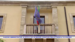ELEZIONI AMMINISTRATIVE, SI VOTA IL 24 E 25 MAGGIO  EVENTUALI BALLOTTAGGI IL 7 E 8 GIUGNO