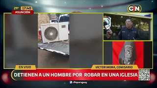 Arrested for alleged theft at a church