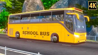 Wheels on the Yellow Bus, Go Round and Round + More Bus Songs for Kids
