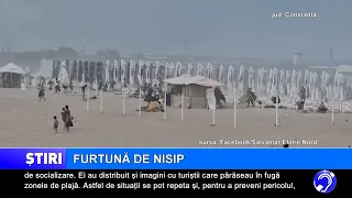 Sandstorm at the seaside