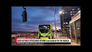 ŞEHİR HASTANESİ ÜSTGEÇİDİNDE DEFORME OLAN ALANLAR TEK TEK ONARILDI