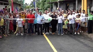 Managua: Luis Alfonso neighborhood families debut new streets