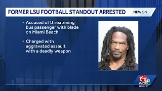 Former LSU football player arrested, accused of altercation on Miami bus