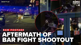 Bar fight turns into street shootout in downtown Seattle; at least 1 person wounded