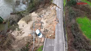 António conta como foi ser engolido pela estrada no concelho de Oliveira do Hospital