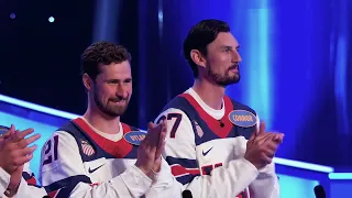 Team USA Men’s Hockey Takes on Fast Money | Celebrity Family Feud