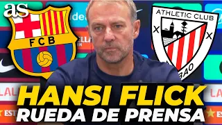 Hansi Flick, RUEDA DE PRENSA COMPLETA HOY previa al FC Barcelona vs. Athletic Club de LaLiga