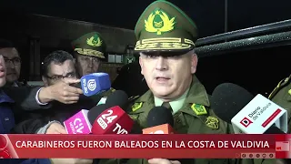 The Director General of the Carabineros visited the hospital to check on the health of two Carabi...